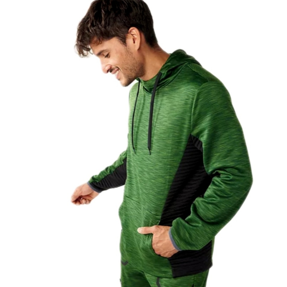 Men's Tek Gear Performance Color Block Fleece Mix… - image 2